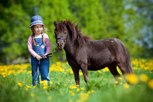 insegnamo a cavalcare pony fin da tenera eta'